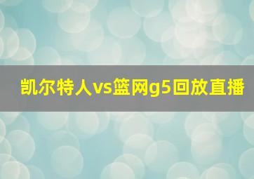 凯尔特人vs篮网g5回放直播