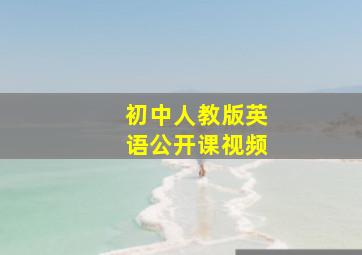 初中人教版英语公开课视频