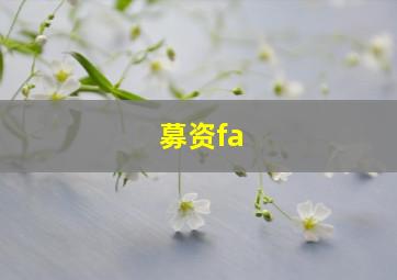 募资fa