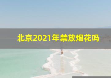 北京2021年禁放烟花吗