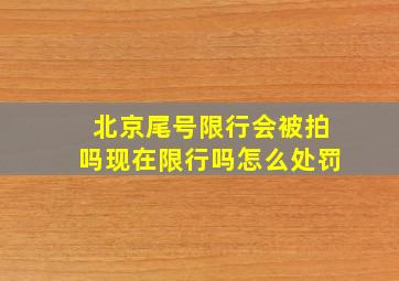 北京尾号限行会被拍吗现在限行吗怎么处罚