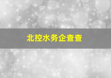 北控水务企查查