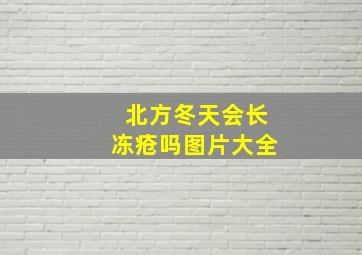 北方冬天会长冻疮吗图片大全