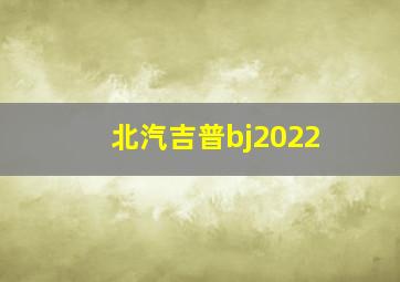 北汽吉普bj2022