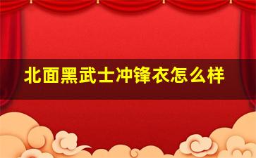 北面黑武士冲锋衣怎么样