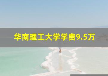 华南理工大学学费9.5万