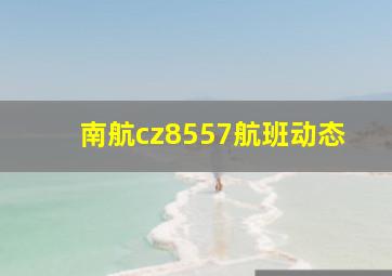 南航cz8557航班动态