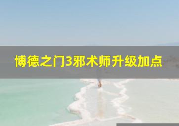 博德之门3邪术师升级加点