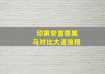 印第安首领黑马对比大道滑翔