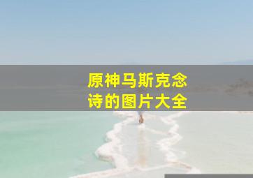 原神马斯克念诗的图片大全