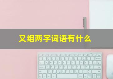 又组两字词语有什么