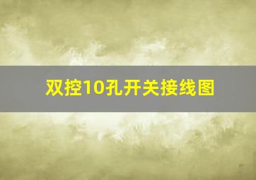 双控10孔开关接线图