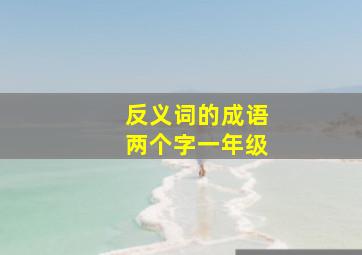 反义词的成语两个字一年级