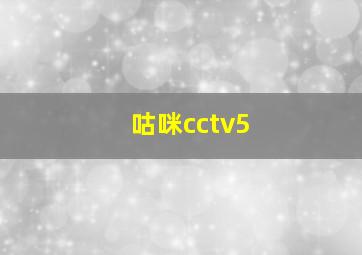 咕咪cctv5