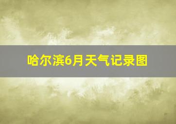 哈尔滨6月天气记录图