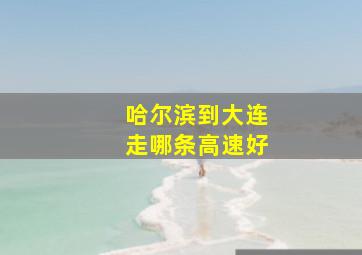 哈尔滨到大连走哪条高速好