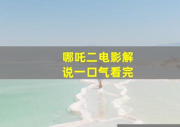 哪吒二电影解说一口气看完