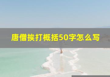 唐僧挨打概括50字怎么写