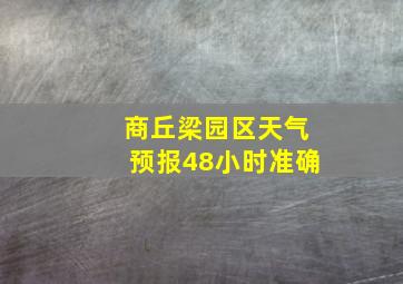 商丘梁园区天气预报48小时准确