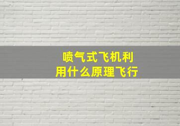 喷气式飞机利用什么原理飞行