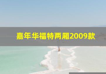 嘉年华福特两厢2009款