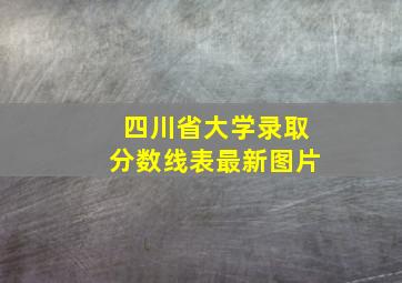 四川省大学录取分数线表最新图片