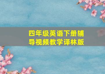 四年级英语下册辅导视频教学译林版