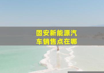 固安新能源汽车销售点在哪