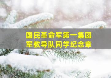 国民革命军第一集团军教导队同学纪念章