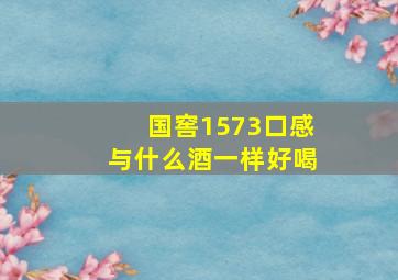 国窖1573口感与什么酒一样好喝