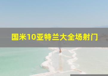 国米10亚特兰大全场射门