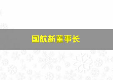 国航新董事长