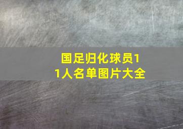 国足归化球员11人名单图片大全