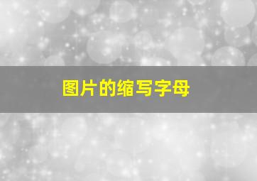 图片的缩写字母