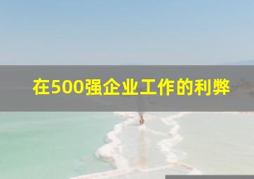 在500强企业工作的利弊