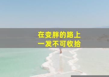 在变胖的路上一发不可收拾