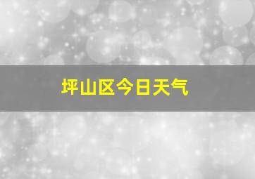 坪山区今日天气