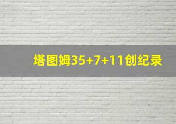 塔图姆35+7+11创纪录