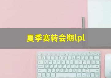 夏季赛转会期lpl