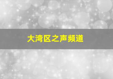 大湾区之声频道