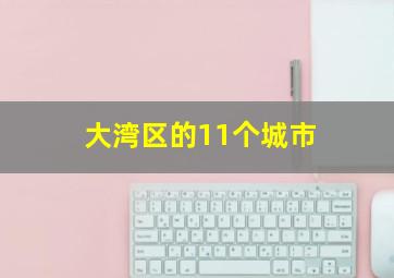 大湾区的11个城市