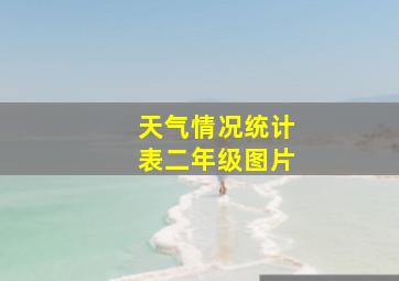 天气情况统计表二年级图片