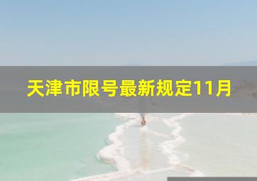 天津市限号最新规定11月