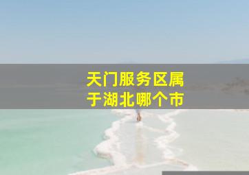 天门服务区属于湖北哪个市