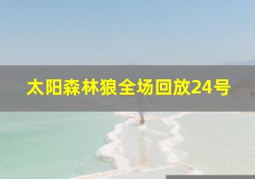 太阳森林狼全场回放24号