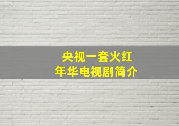 央视一套火红年华电视剧简介