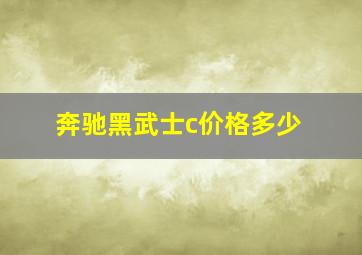 奔驰黑武士c价格多少