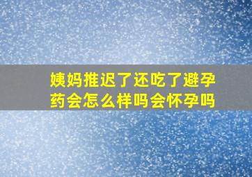 姨妈推迟了还吃了避孕药会怎么样吗会怀孕吗