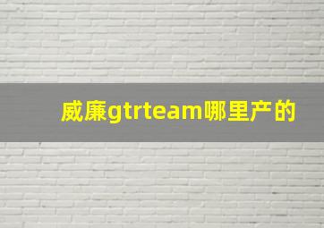 威廉gtrteam哪里产的