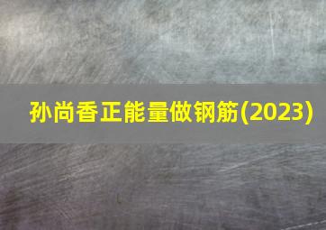 孙尚香正能量做钢筋(2023)